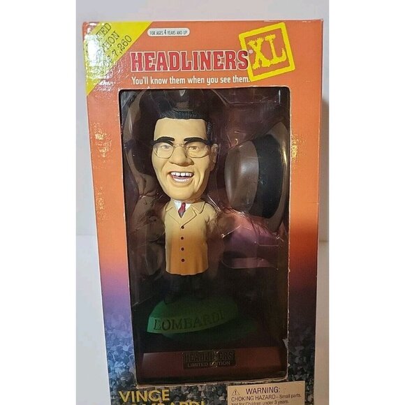 HEADLINERS XL CORINTHIAN 1998 Limited Edition 1 of 7,260 Vince Lombardi Figure - Picture 6 of 7